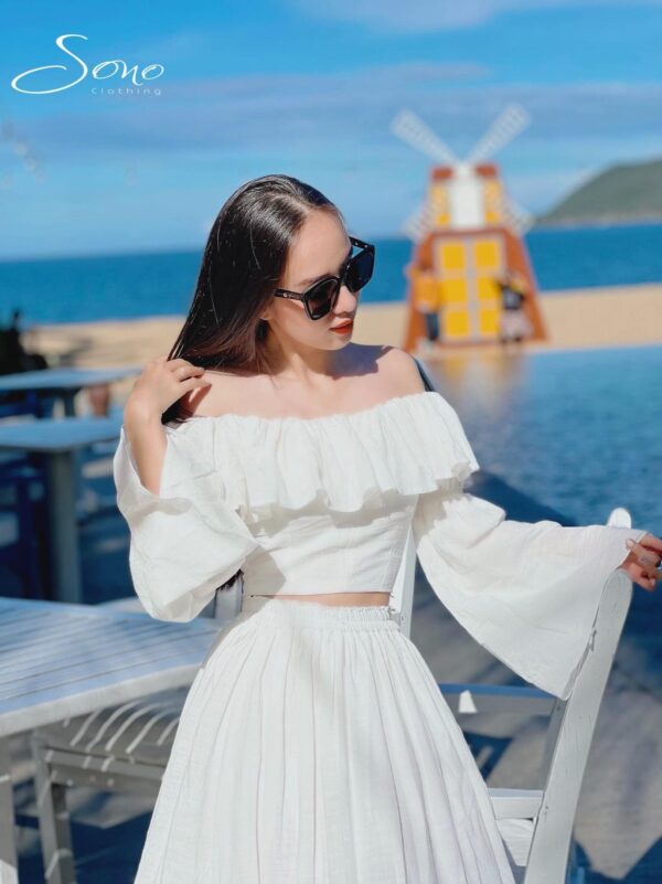 Set váy trắng bồng bềnh Sono - Hình ảnh 3