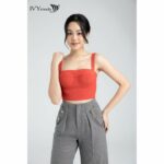 Áo 2 dây croptop cúp ngực nữ IVY moda MS 12M6079