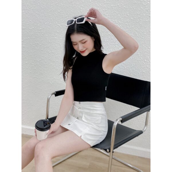 Áo ba lỗ nữ thiết kế by LYRA croptop ôm body trơn ulzzang chất cotton vải co giãn phong cách Hàn Quốc - LYTAP181 - Hình ảnh 4