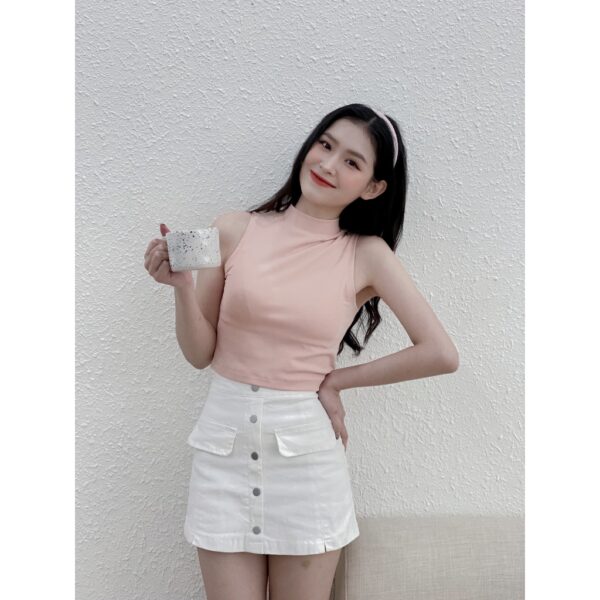 Áo ba lỗ nữ thiết kế by LYRA croptop ôm body trơn ulzzang chất cotton vải co giãn phong cách Hàn Quốc - LYTAP181 - Hình ảnh 6