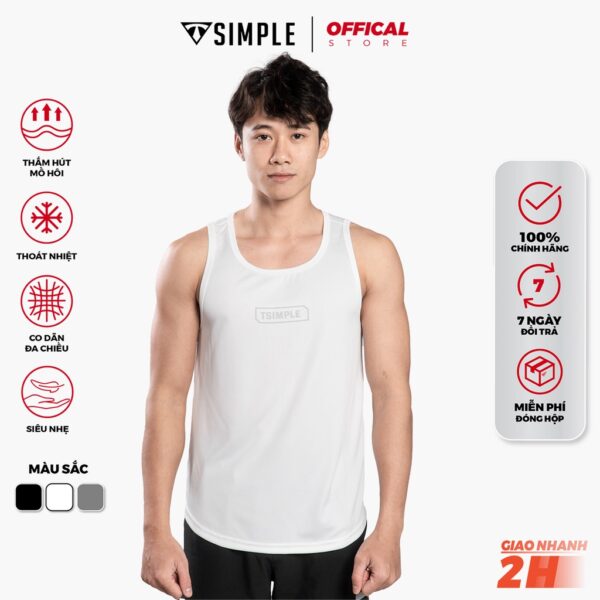 Áo Ba Lỗ Nam TSIMPLE sát nách tập gym vải thun lạnh thể thao thoáng mát co giãn thấm hút mồ hôi ALHP2 - Ảnh 3