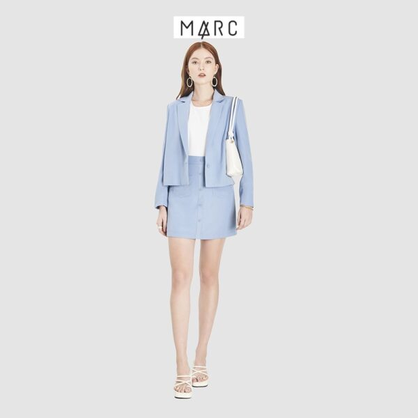 Áo blazer nữ MARC FASHION crop cài 1 nút - Hình ảnh 3