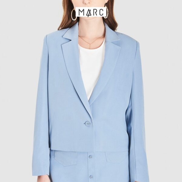 Áo blazer nữ MARC FASHION crop cài 1 nút - Hình ảnh 4