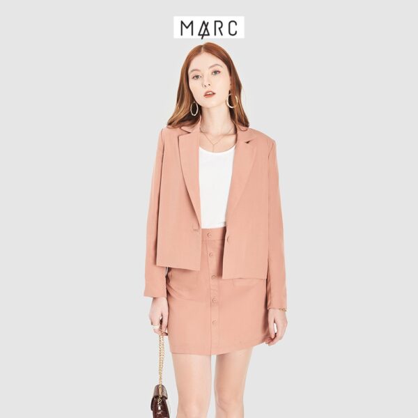 Áo blazer nữ MARC FASHION crop cài 1 nút - Hình ảnh 6