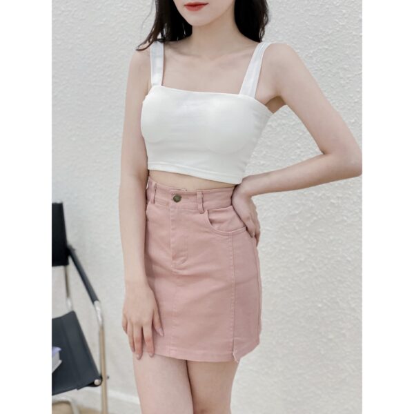 Áo hai dây bản to nữ LYRA, bra chất liệu cotton dáng croptop có mút đệm trẻ trung, xinh xắn-VXYPK0039 - Hình ảnh 3