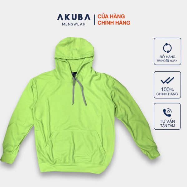 Áo khoác hoodie thể thao cao cấp xuất khẩu freesize AKUBA nam nữ unisex dày dặn co giãn bền màu không co rút 01j0073 - Hình ảnh 8