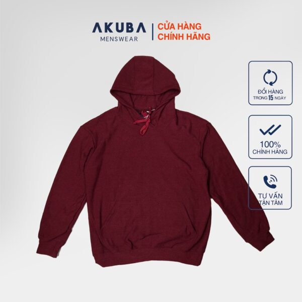 Áo khoác hoodie thể thao cao cấp xuất khẩu freesize AKUBA nam nữ unisex dày dặn co giãn bền màu không co rút 01j0073 - Hình ảnh 9