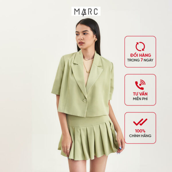 Áo khoác nữ MARC FASHION kiểu crop tay ngắn