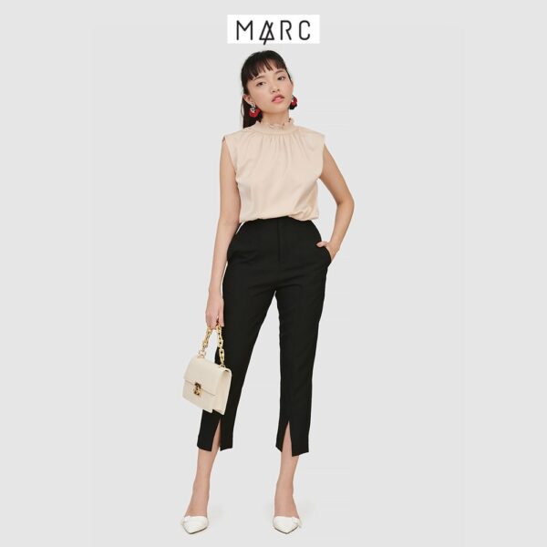 Áo kiểu nữ nhấn cổ smocking tay con - MARC FASHION - Hình ảnh 8