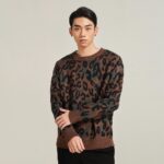 Áo len hoạ tiết nam HIGHWAY MENSWEAR Roland nâu