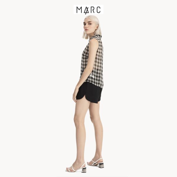 Áo nữ sơmi voan caro xốp mùa hè - MARC FASHION - Hình ảnh 6