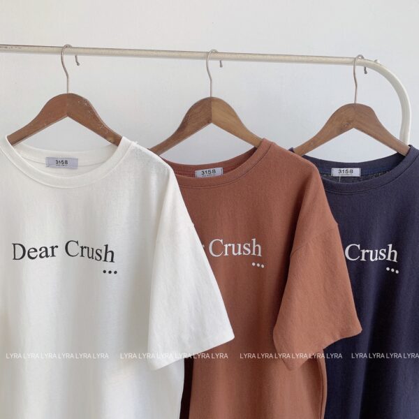 Áo phông DEAR Crush nữ LYRA, thun basic cổ tròn trơn freesize dáng rộng đáng yêu-VSYAP0201 - Hình ảnh 6