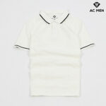 Áo Polo nam AC MEN phối cổ dệt viền, vải cá sấu Cotton xuất xịn, sang trọng – lịch lãm CB499TR