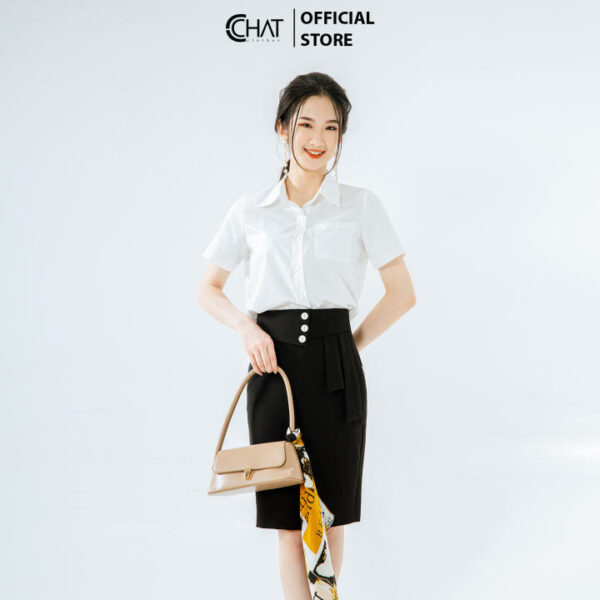 Áo SM tay ngắn túi ngực Cchat Clothes