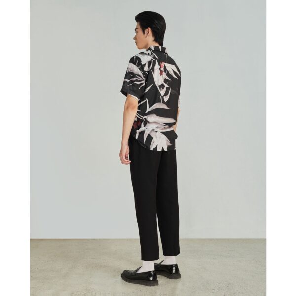 Áo sơ mi ngắn tay nam họa tiết HIGHWAY MENSWEAR Night Leaf Cuban Shirt - Hình ảnh 7