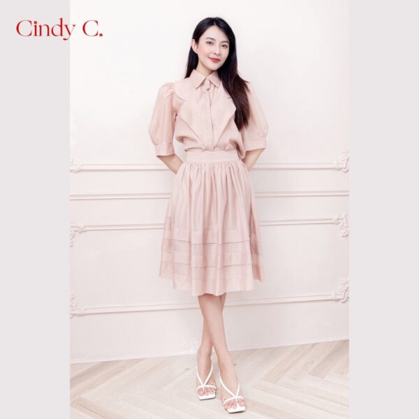 Áo sơ mi Samson CINDY C chất liệu Organza phong cách công sở 730 - Hình ảnh 2