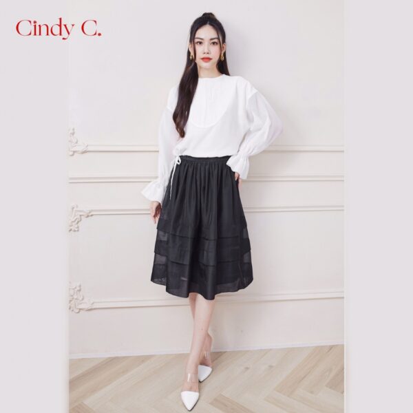 Áo sơ mi Samson CINDY C chất liệu Organza phong cách công sở 730 - Hình ảnh 3