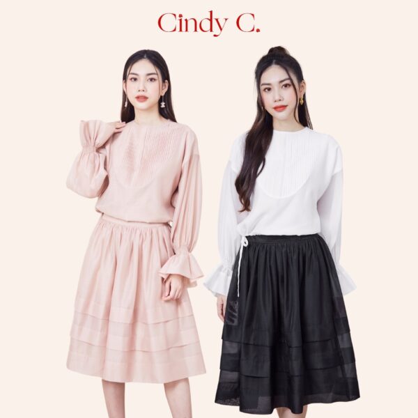 Áo sơ mi Samson CINDY C chất liệu Organza phong cách công sở 730