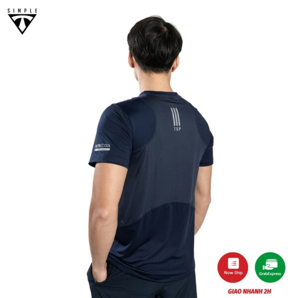 Áo Thể Thao Nam TSIMPLE cổ tròn tay ngắn tập gym phối lưới thun lạnh thoáng mát co giãn chuẩn form AHP1 - Hình ảnh 5