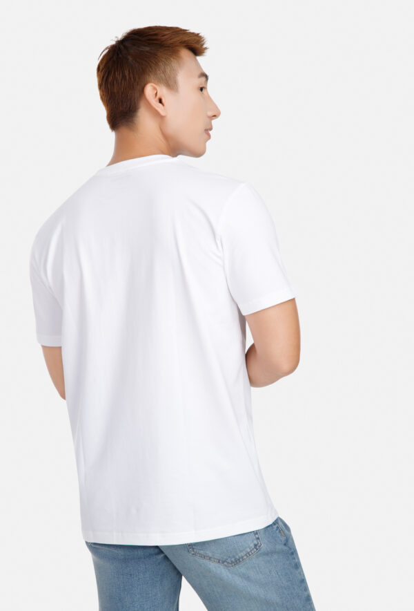 Áo thun Cotton Compact in "Happiness" màu trắng - Ảnh 3