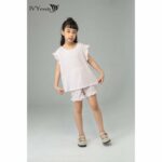 Áo thun họa tiết hồng (kèm quần) IVY moda MS 56G0977