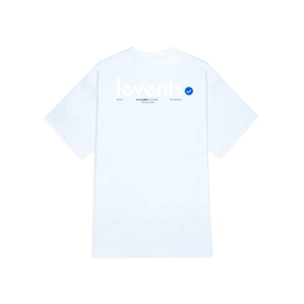 Áo thun LEVENTS Popular Logo/ Blue White - Ảnh 2