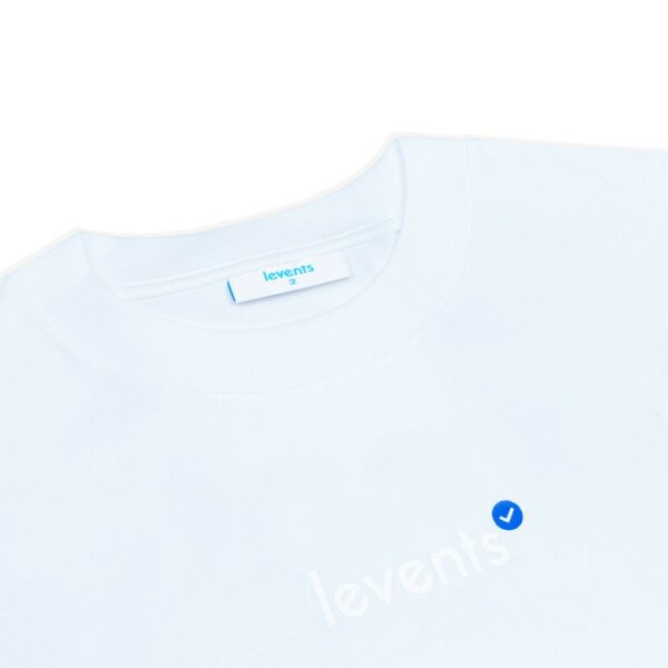Áo thun LEVENTS Popular Logo/ Blue White - Ảnh 3