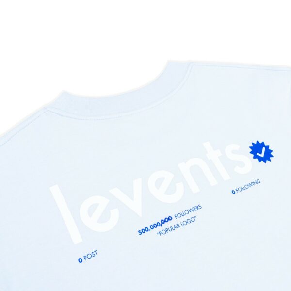 Áo thun LEVENTS Popular Logo/ Blue White - Ảnh 5
