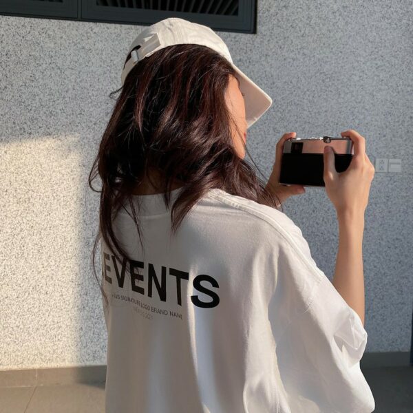 Áo thun LEVENTS XL Logo/ White Black - Hình ảnh 5
