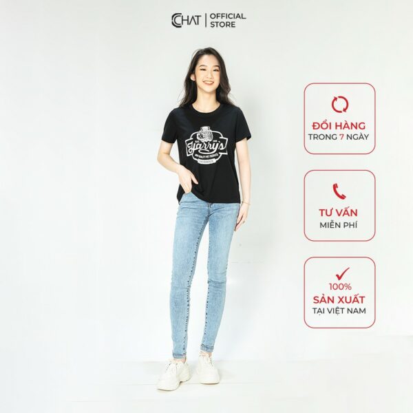 Áo thun nữ T-shirt in Harry CCHAT - Ảnh 8