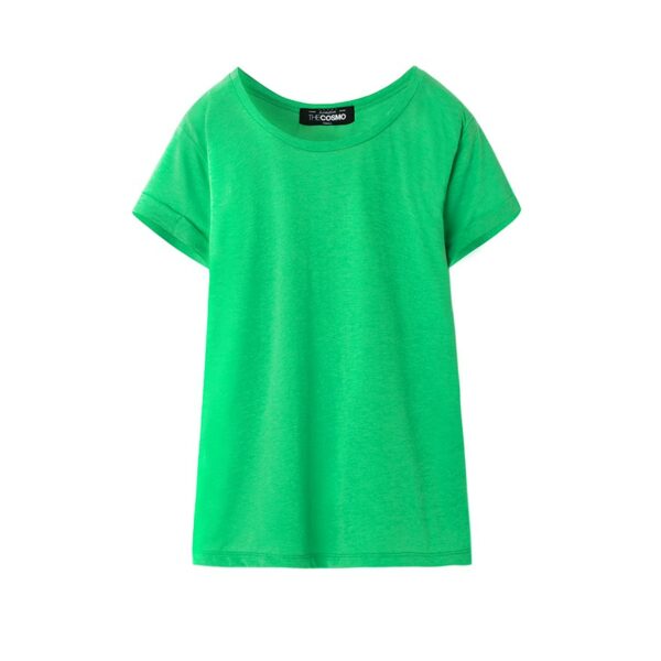 Áo thun nữ The Cosmo Crew neck t-shirt màu xanh TC2002016GE - Hình ảnh 6
