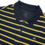 Áo Thun Nam Polo OSCAR OCMPKSD 004 – MÀU XANH NAVY SỌC VÀNG