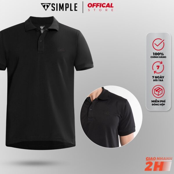 Áo Thun Polo Nam ngắn tay TSIMPLE cổ bẻ vải cá sấu cotton cao cấp xuất xịn chuẩn form logo thêu ACT - Hình ảnh 2