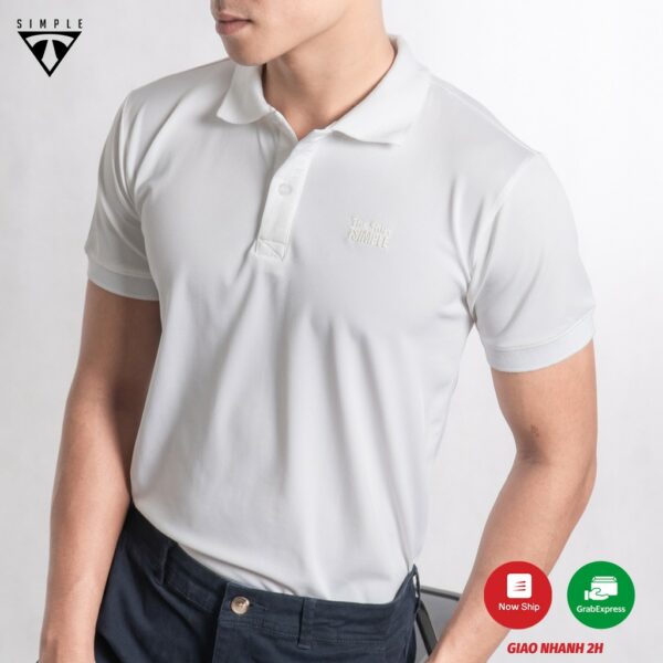 Áo Thun Polo Nam ngắn tay TSIMPLE cổ bẻ vải cá sấu cotton cao cấp xuất xịn chuẩn form logo thêu ACT - Hình ảnh 7
