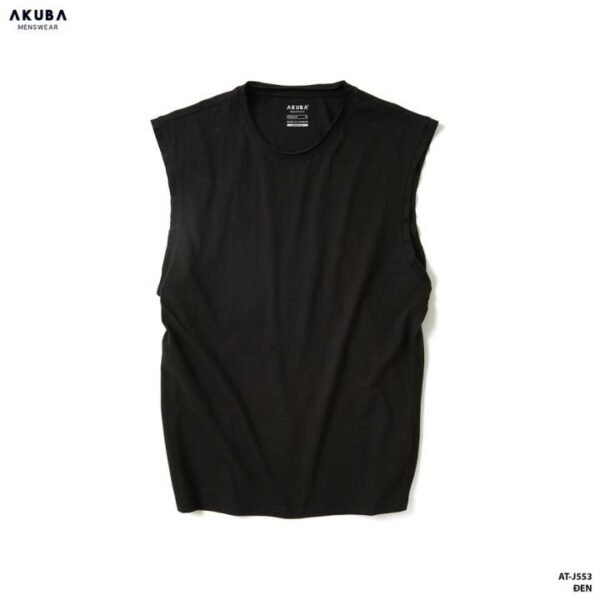 ✸ Áo thun tanktop nam AKUBA cổ tròn form oversize chất liệu single cotton 100 sợi tự nhiên thoáng mát 01J553