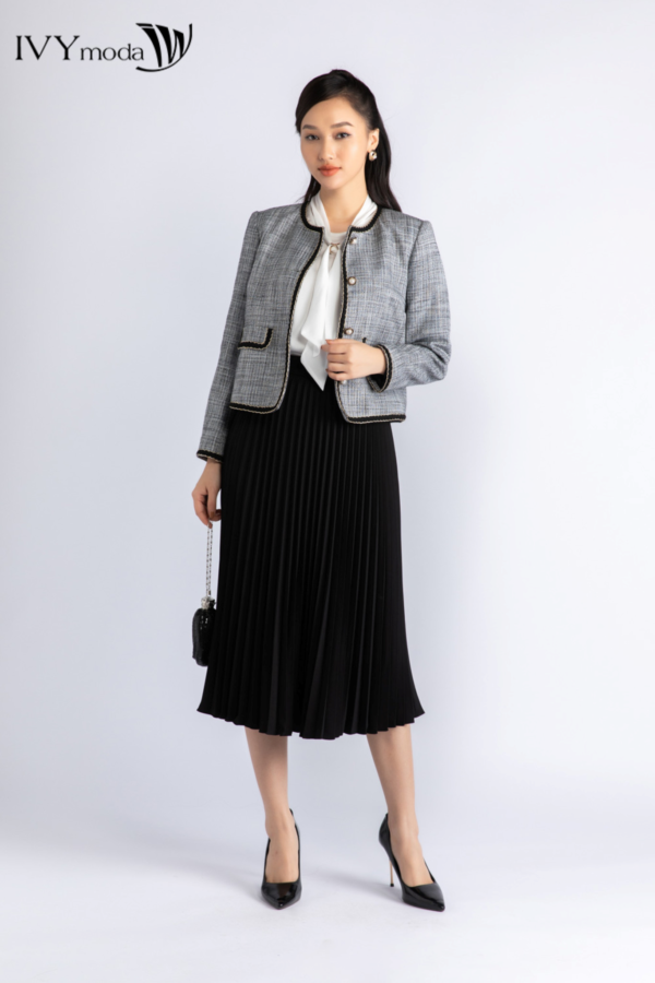 Áo Vest nữ Little Tweed Jacket IVY moda MS 67M6907