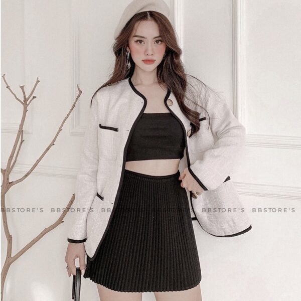 [BBSTORE'S] Chân váy dập ly ngắn - MSA173 - Hình ảnh 2