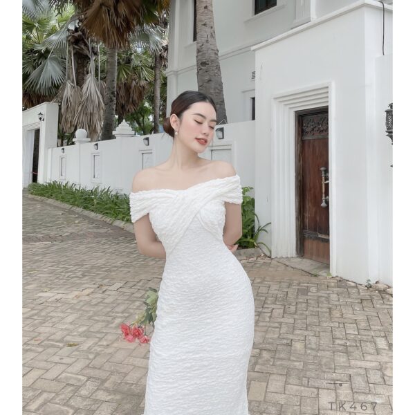 [BBSTORE'S] Đầm Body Trễ Vai Tay Ngắn Nalyy - TK467 - Hình ảnh 6