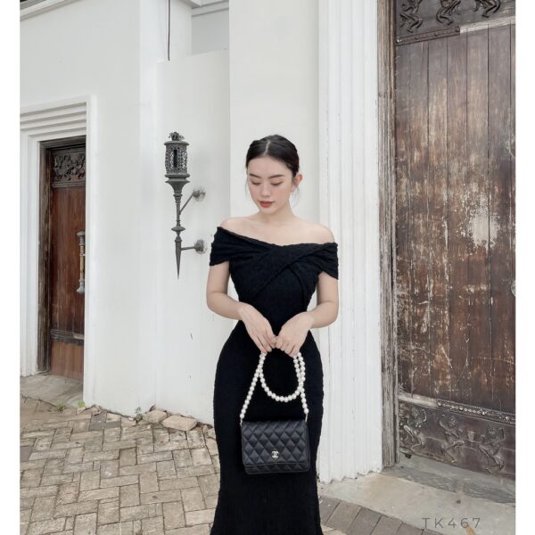 [BBSTORE'S] Đầm Body Trễ Vai Tay Ngắn Nalyy - TK467 - Hình ảnh 7