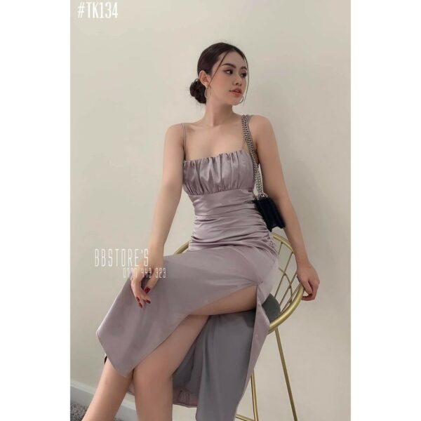 [BBSTORE'S] Đầm Hai Dây Phi Lụa Yenshi Dress - TK134 - Hình ảnh 2