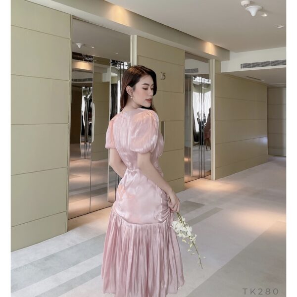 [BBSTORE'S] Đầm Phi Lụa Xếp Li Lovely -TK280 - Hình ảnh 7