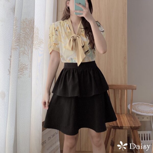 Chân váy bèo tầng dáng xòe Daisy