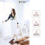 Chân váy dập ly quạt Cchat Clothes