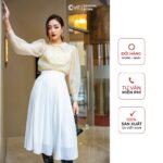 Chân váy voan xếp ly CChat Clothes