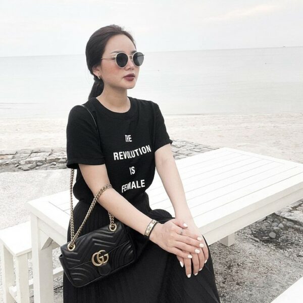 COCO SIN - Áo Lụa Đen The Revolution - Hình ảnh 2