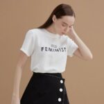 COCO SIN – Áo Lụa Trắng Wild Feminist