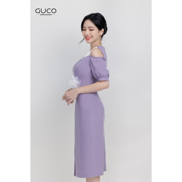 Đầm đi tiệc 3333 đính hoa eo GUCO - Hình ảnh 4