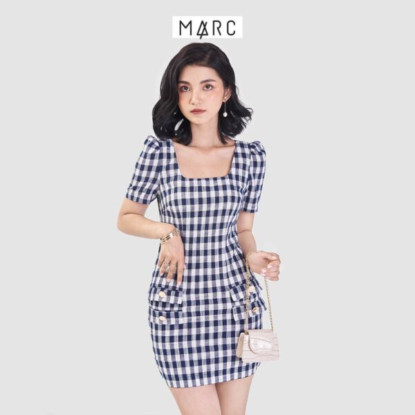 Đầm nữ MARC FASHION form suông nhấn 2 nắp túi - Hình ảnh 6