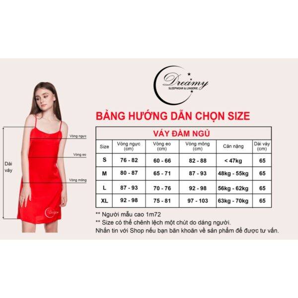 Đầm ngủ sexy lụa cao cấp , đồ ngủ quyến rũ mùa hè siêu mát DREAMY VS10 - Ảnh 7