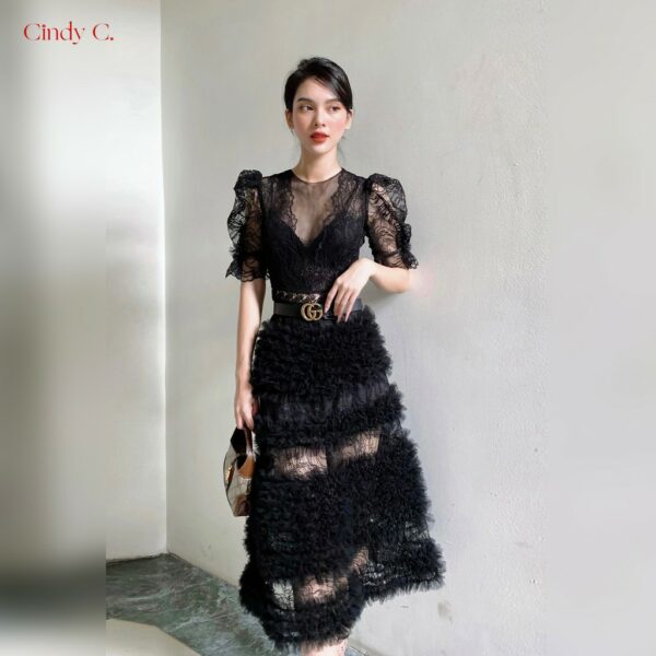 Đầm Rosie CINDY C chất liệu ren cao cấp sang chảnh S21787 / S21001 / S21016 - Hình ảnh 7
